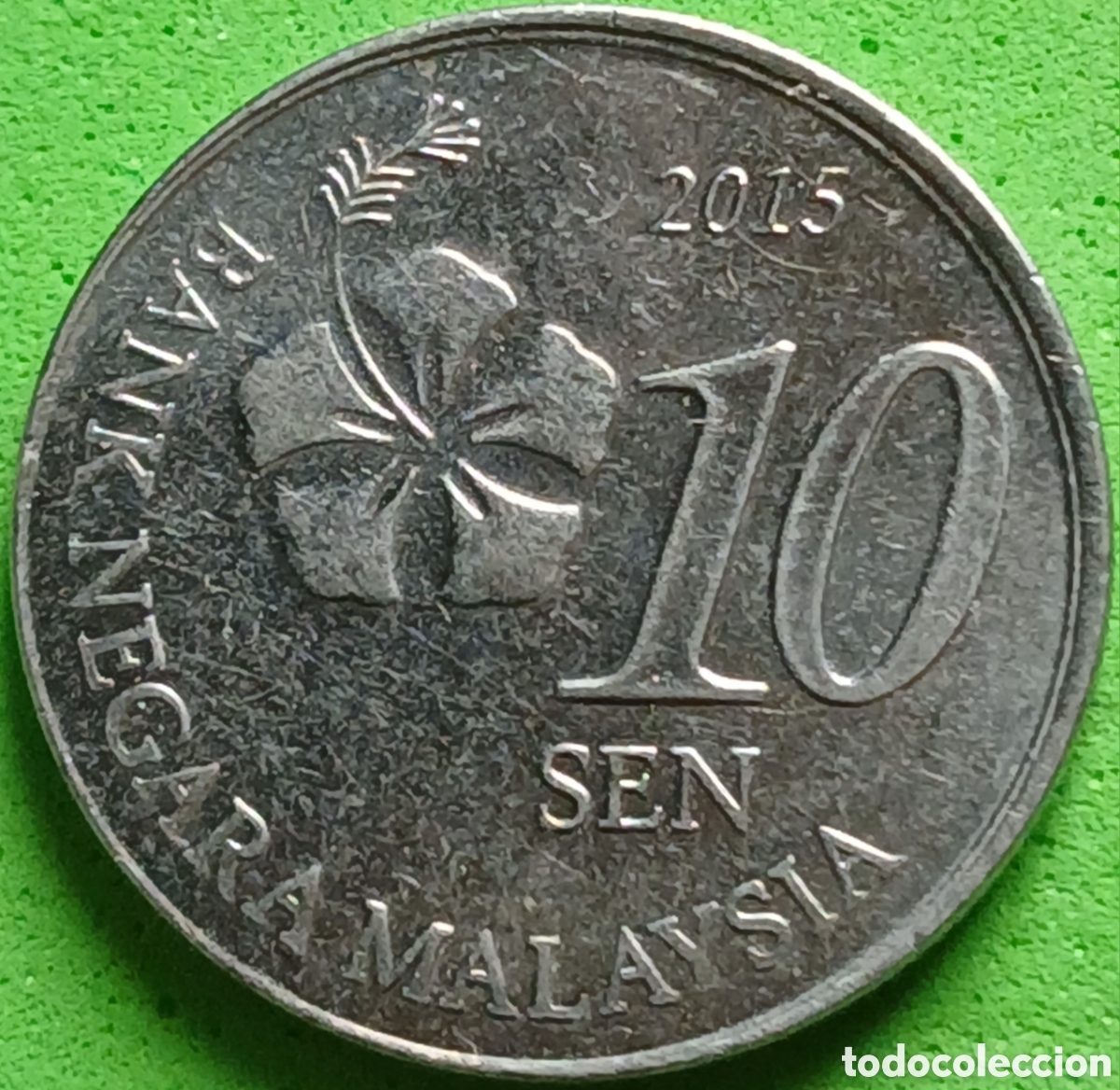 Alte M&uuml;nzen aus Asien: Malasia 10 sen 2015 km#202