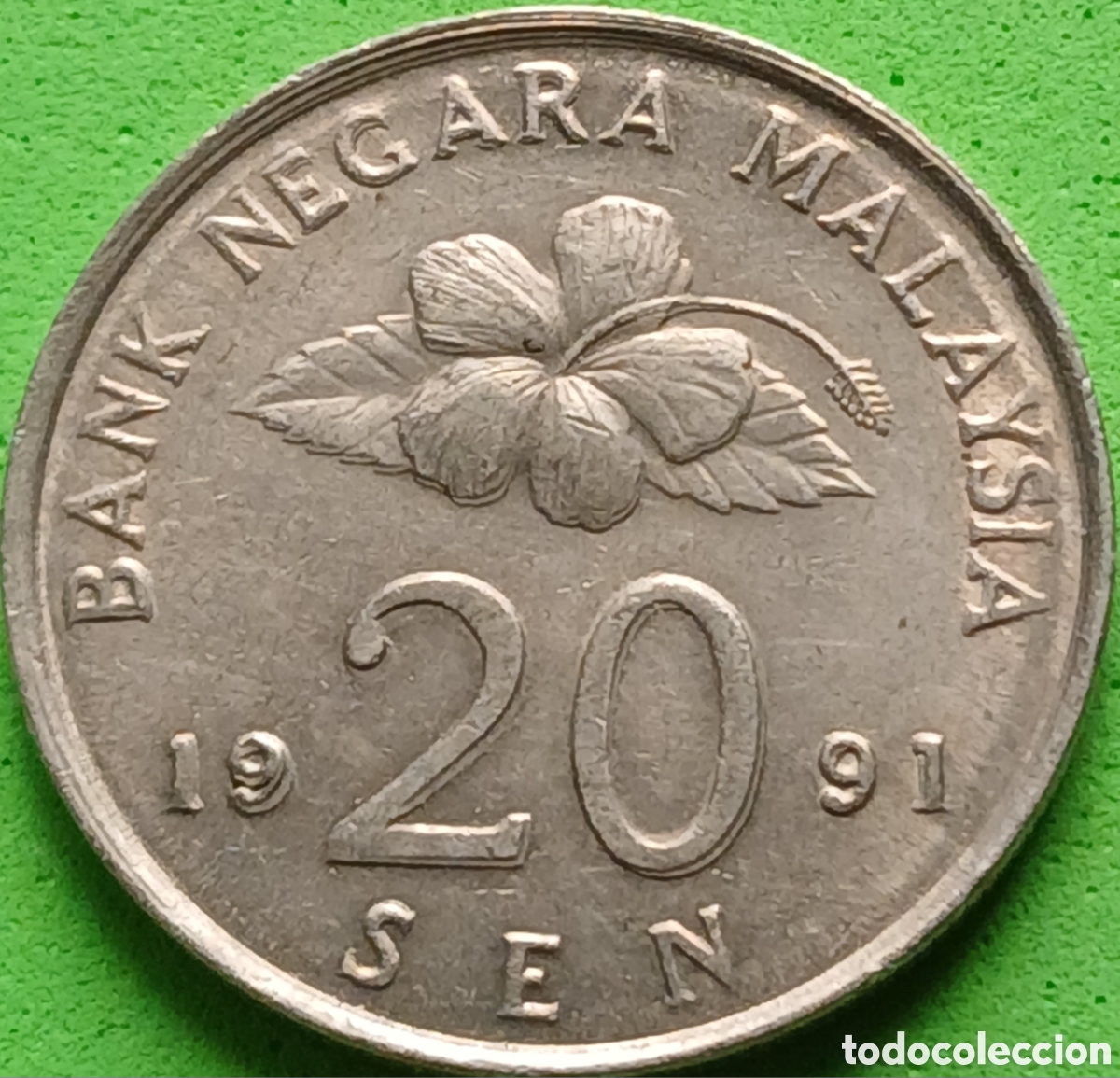 Alte M&uuml;nzen aus Asien: Malasia 20 sen 1991 km#52