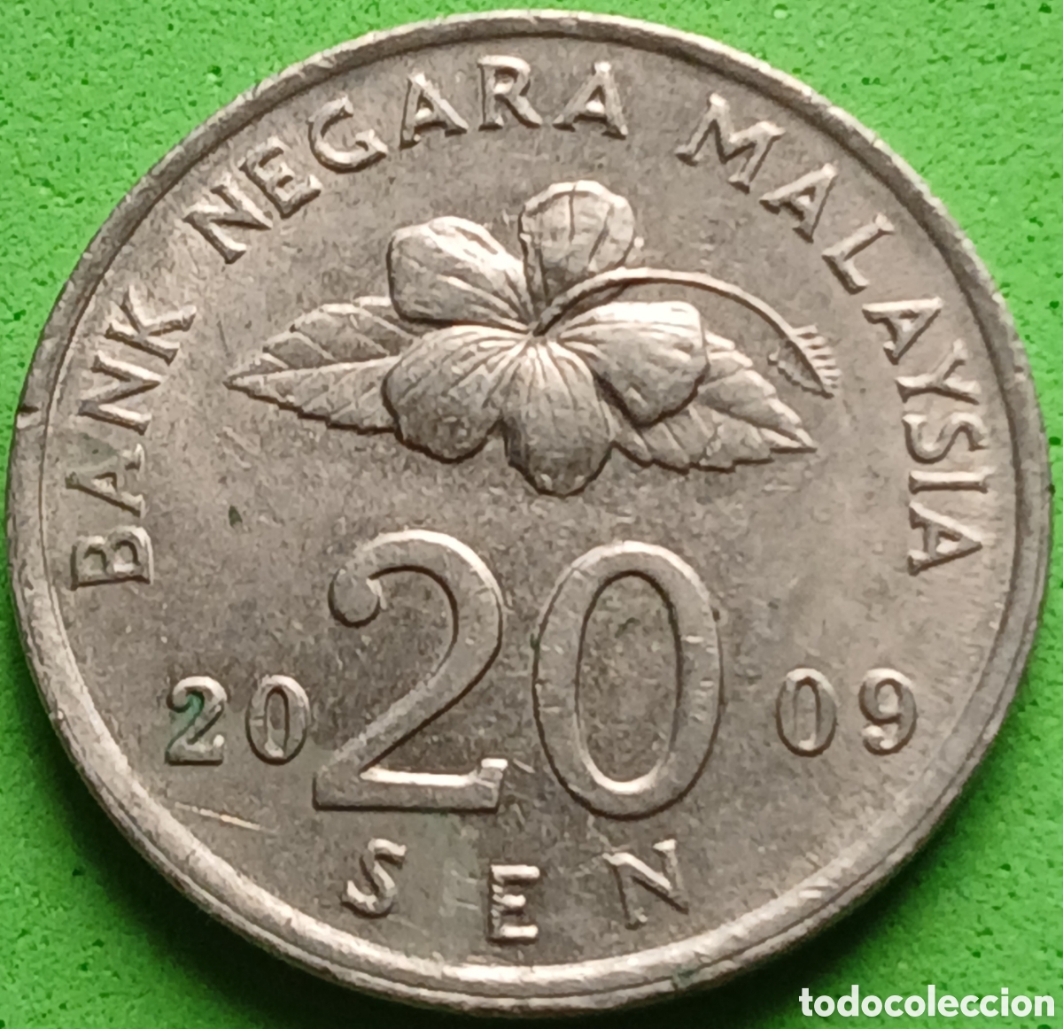 Alte M&uuml;nzen aus Asien: Malasia 20 sen 2009 km#52