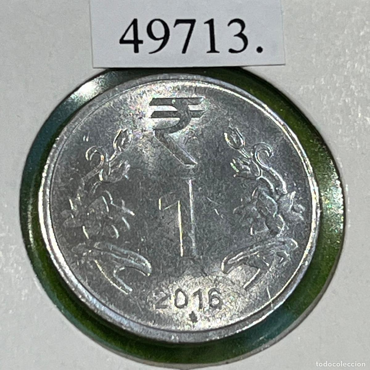 Alte M&uuml;nzen aus Asien: India 1 rupia, 2016 Bombay