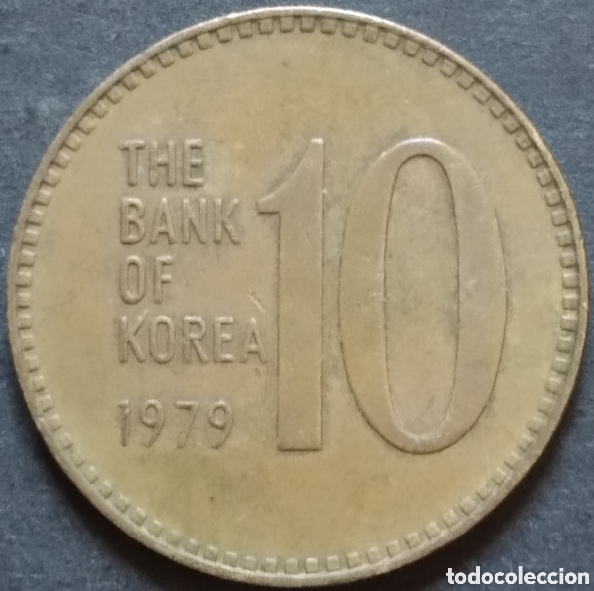 Alte M&uuml;nzen aus Asien: MONEDA - COREA DEL SUR 10 WON 1979