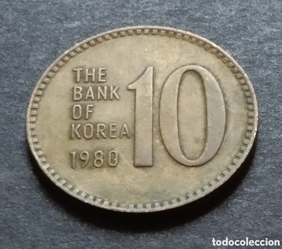Monedas antiguas de Asia: MONEDA - COREA DEL SUR 10 WON 1980 - Foto 3