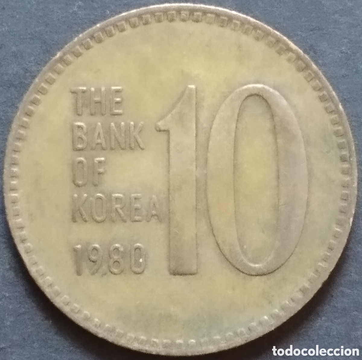Monedas antiguas de Asia: MONEDA - COREA DEL SUR 10 WON 1980 - Foto 1