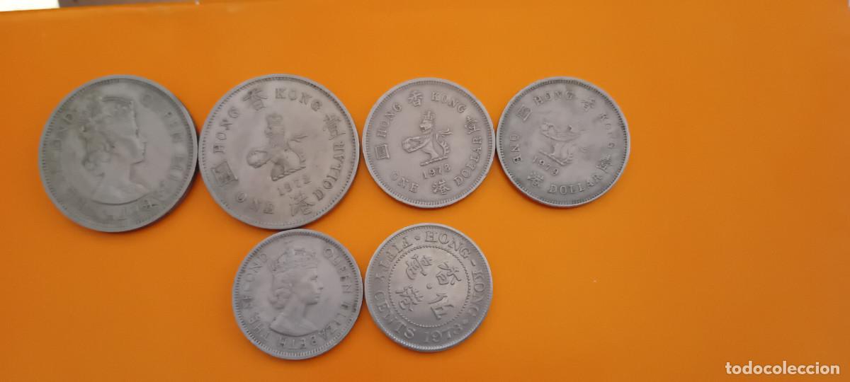 Monedas antiguas de Asia: HONGKONG LOTE 1$ 1960,72,78 Y 79 Y 5O CENTS 1065 Y 73