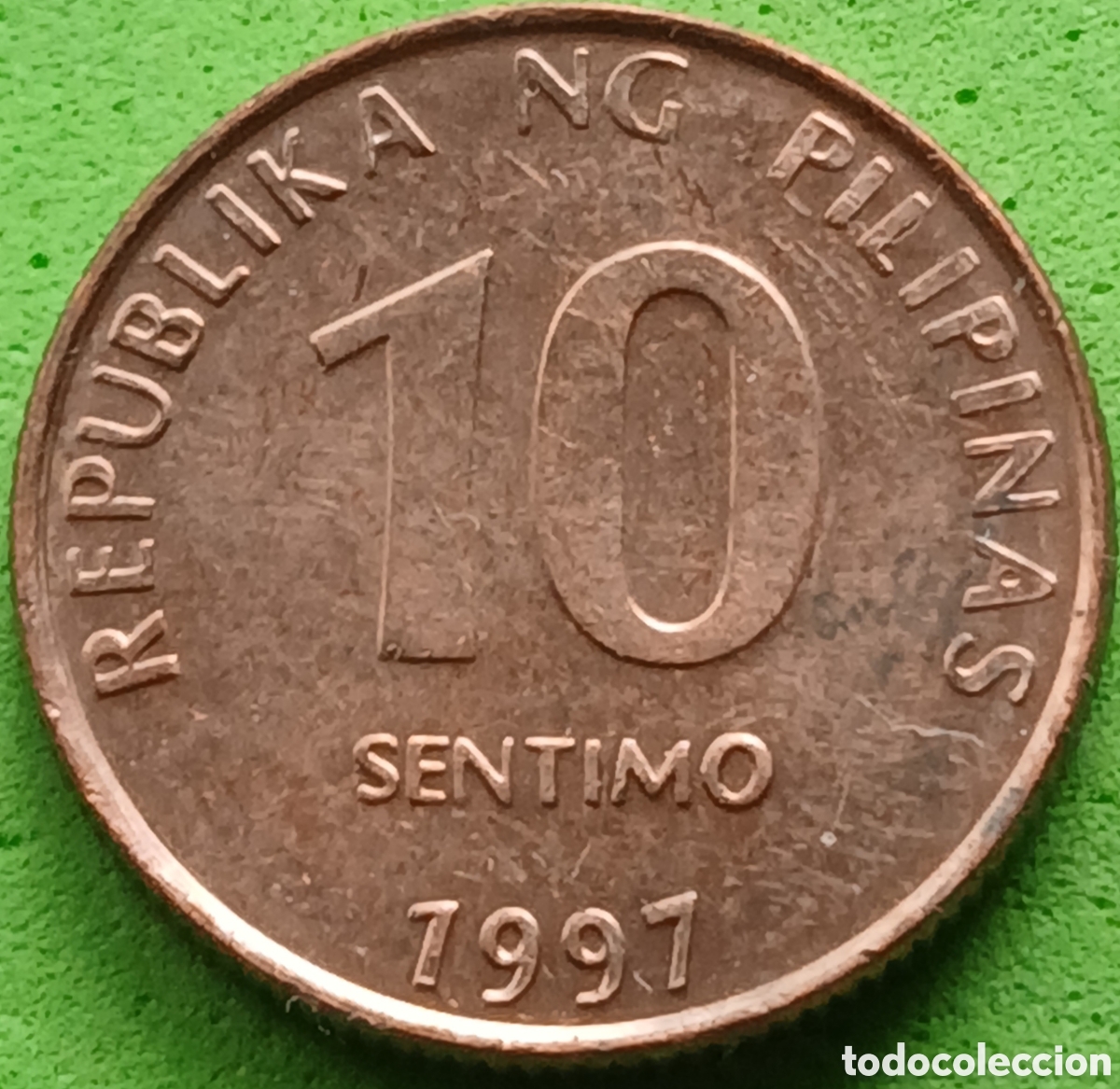 Monedas antiguas de Asia: Filipinas 10 c&eacute;ntimos 1997 km#270