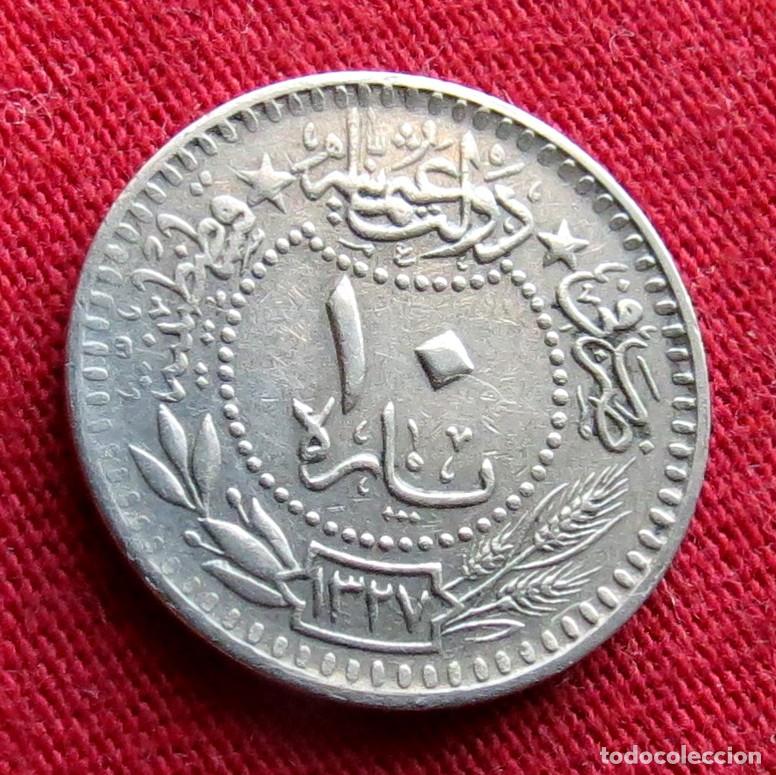 Monedas antiguas de Asia: TURQU&Iacute;A 10 para 1914 1327 6 turkey