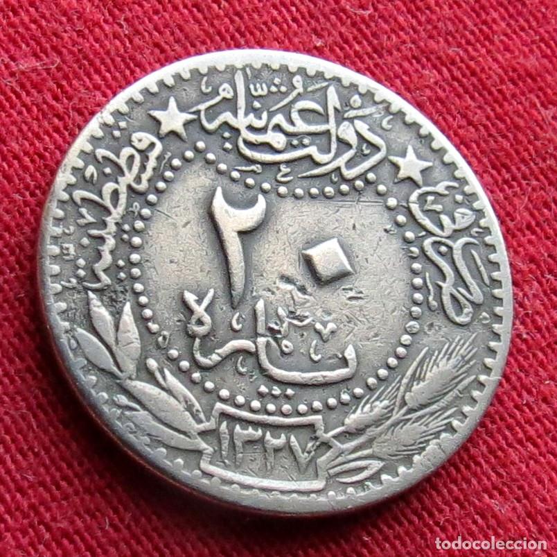 Monedas antiguas de Asia: TURQU&Iacute;A 20 para 1914 1327 6 turkey