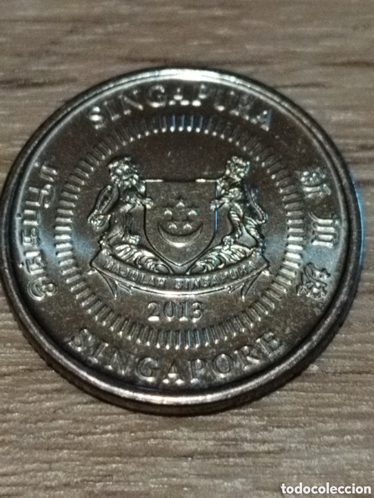 Monedas antiguas de Asia: Singular moneda de 10 c&eacute;ntimos de 2013 SC km#346 - Foto 2
