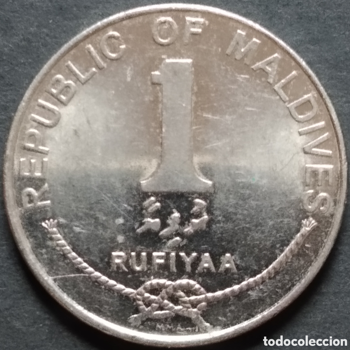 Monedas antiguas de Asia: MONEDA - MALDIVAS 1 RUFIYAA 2007