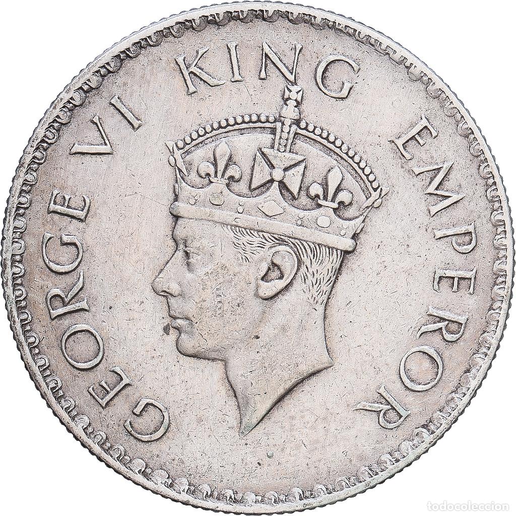 Monedas antiguas de Asia: [#1203443] India, George VI, Rupee, 1938, Plata, MBC, KM:555