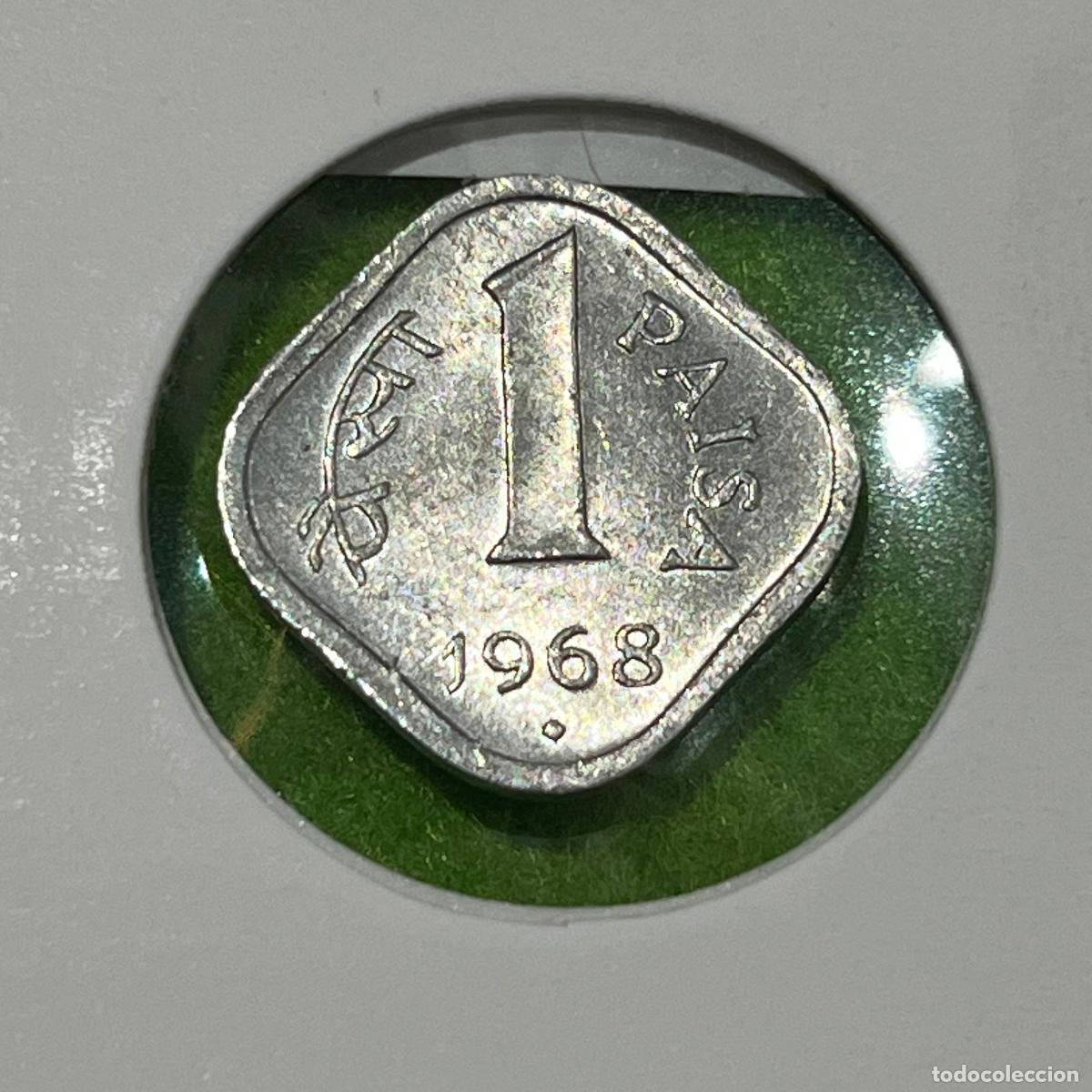 Monedas antiguas de Asia: India 1 paisa, 1968 Bombay