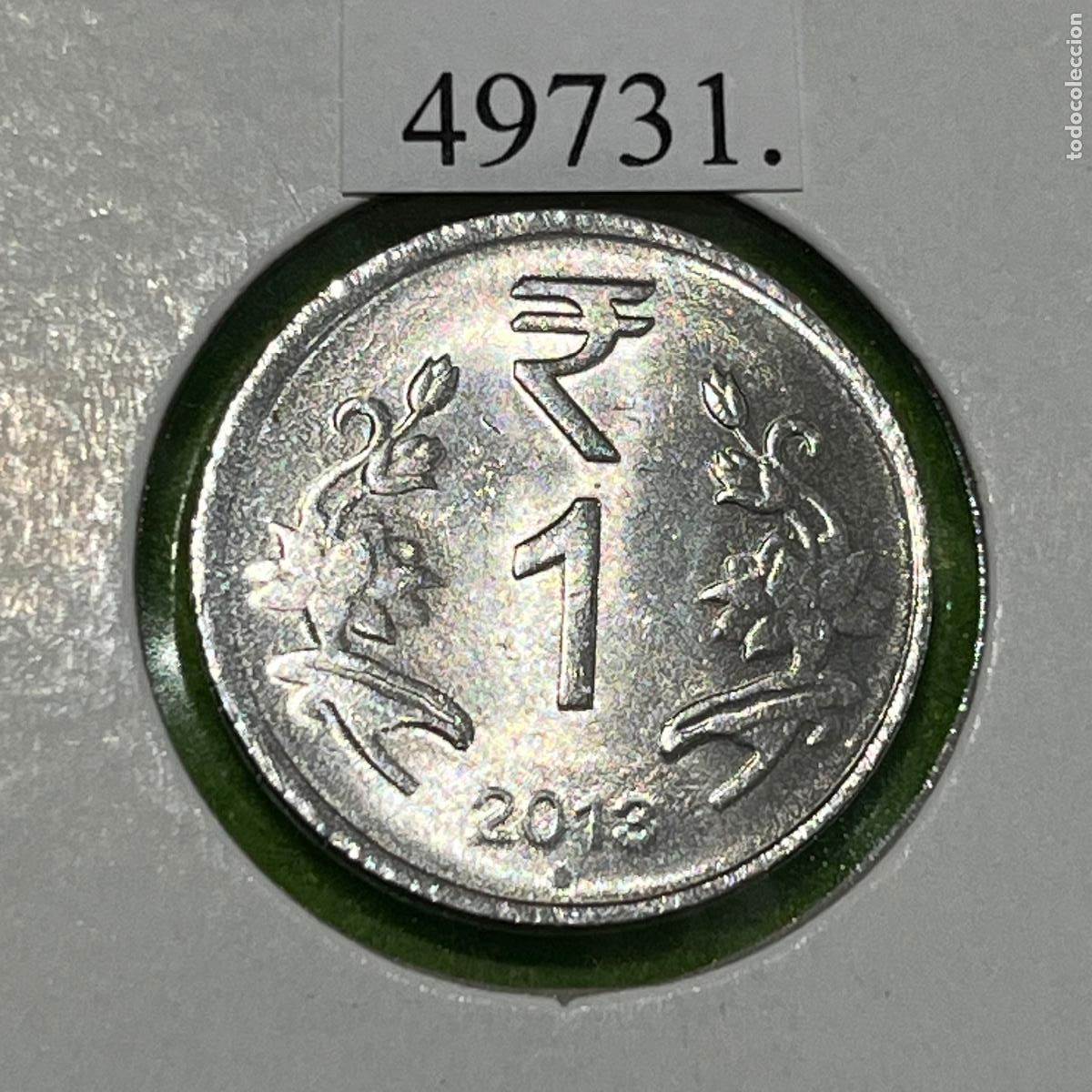 Monedas antiguas de Asia: India 1 rupia, 2013 , Noida