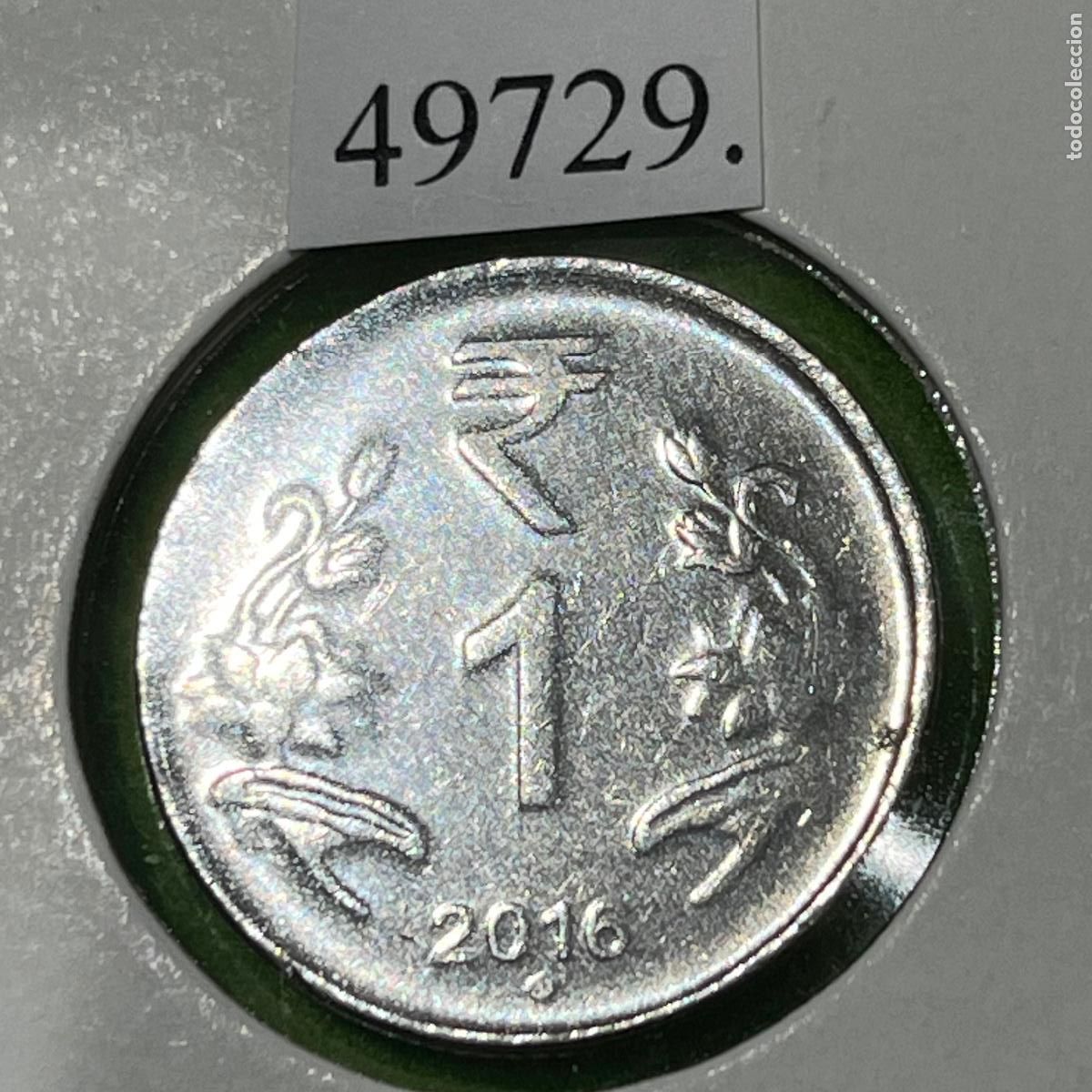 Monedas antiguas de Asia: India 1 rupia, 2016 , Noida - Foto 1