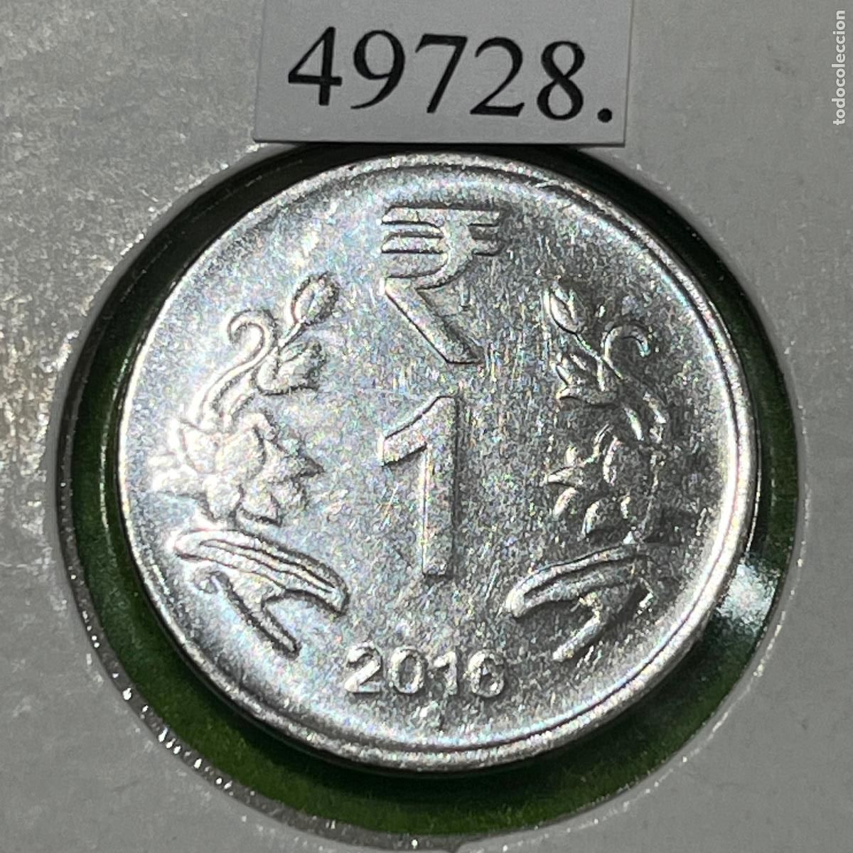 Monedas antiguas de Asia: India 1 rupia, 2016 , Noida - Foto 1