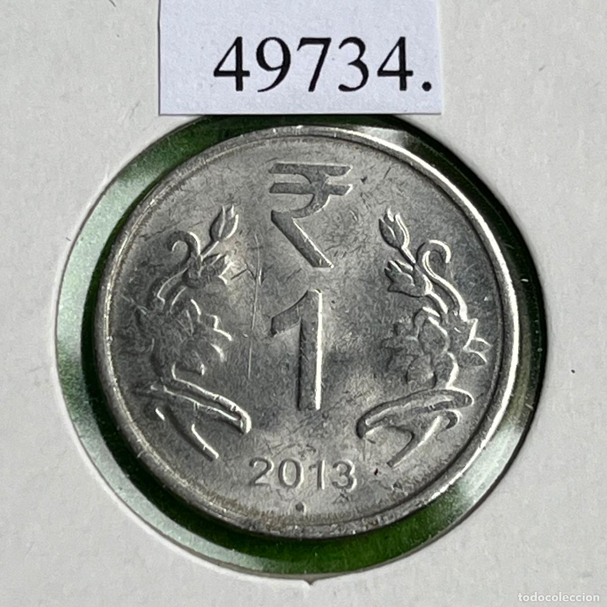 Monedas antiguas de Asia: India 1 rupia, 2013 , Noida