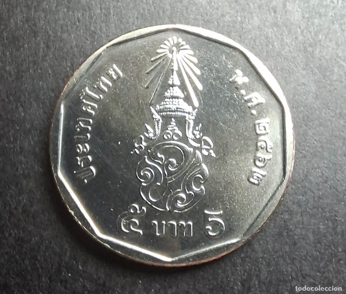 Monedas antiguas de Asia: TAILANDIA 2019 5 BATH (2018-HOY RAMA X) KM y576 SC