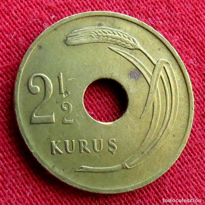 Monedas antiguas de Asia: TURQU&Iacute;A 2.1/2 kurus 1948