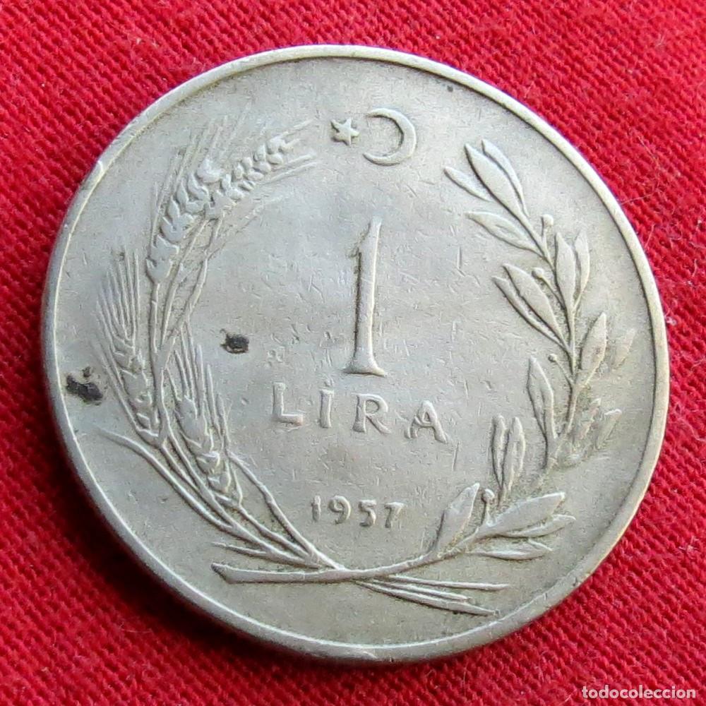 Monedas antiguas de Asia: TURQU&Iacute;A 1 lira 1957 .
