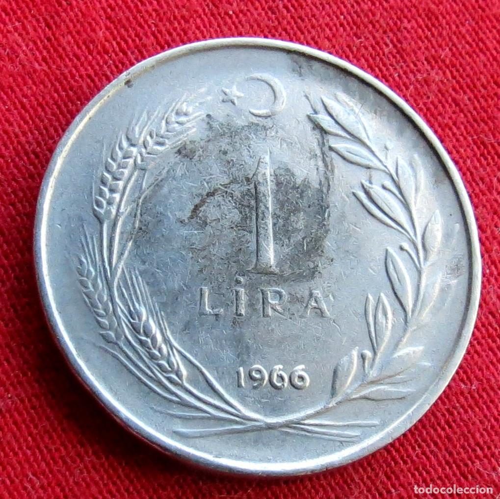 Monedas antiguas de Asia: TURQU&Iacute;A 1 lira 1966 .