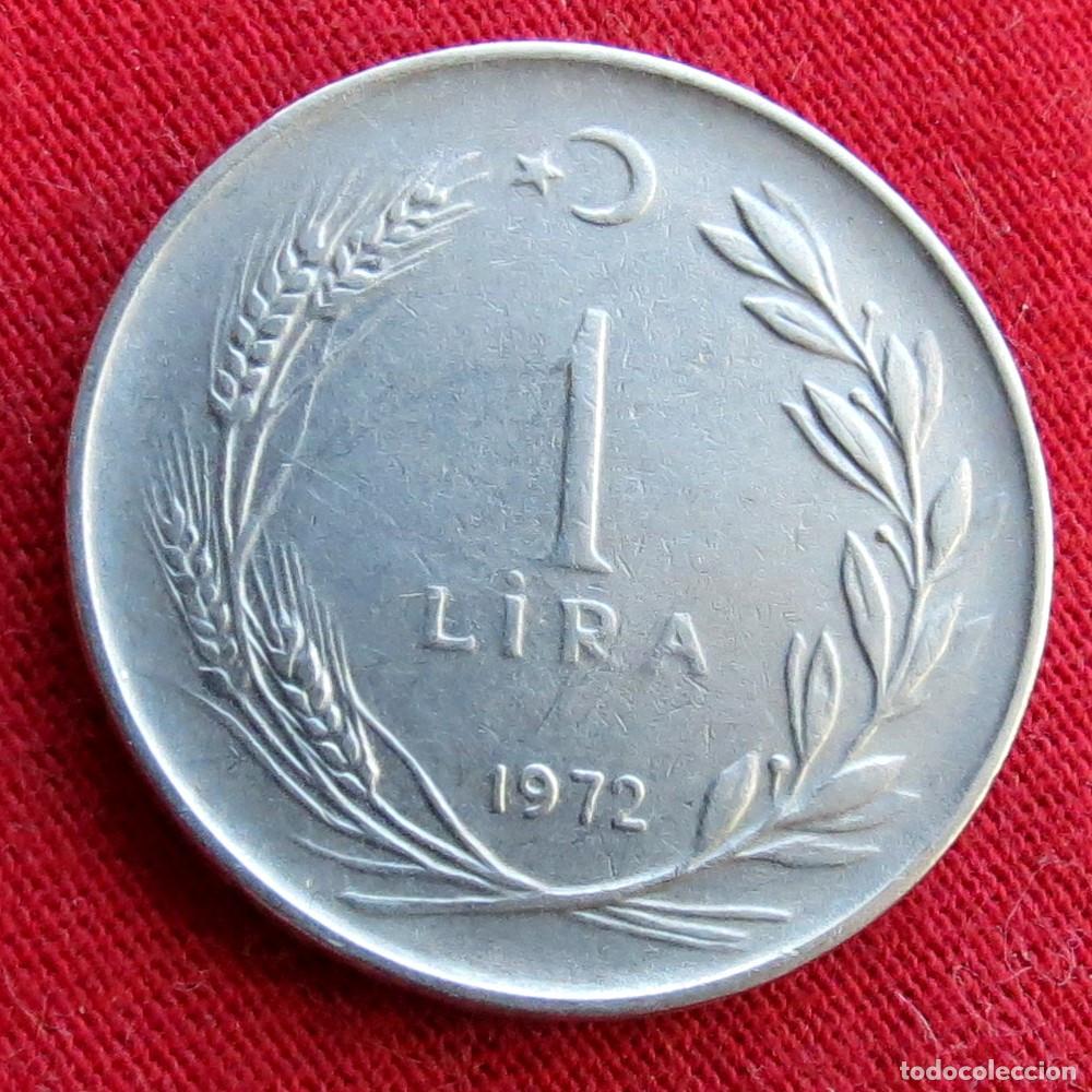 Monedas antiguas de Asia: TURQU&Iacute;A 1 lira 1972 .