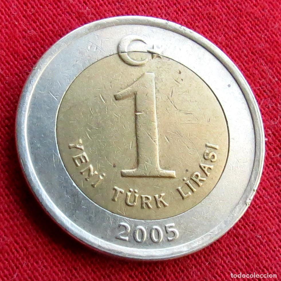 Monedas antiguas de Asia: TURQU&Iacute;A 1 lira 2005 .