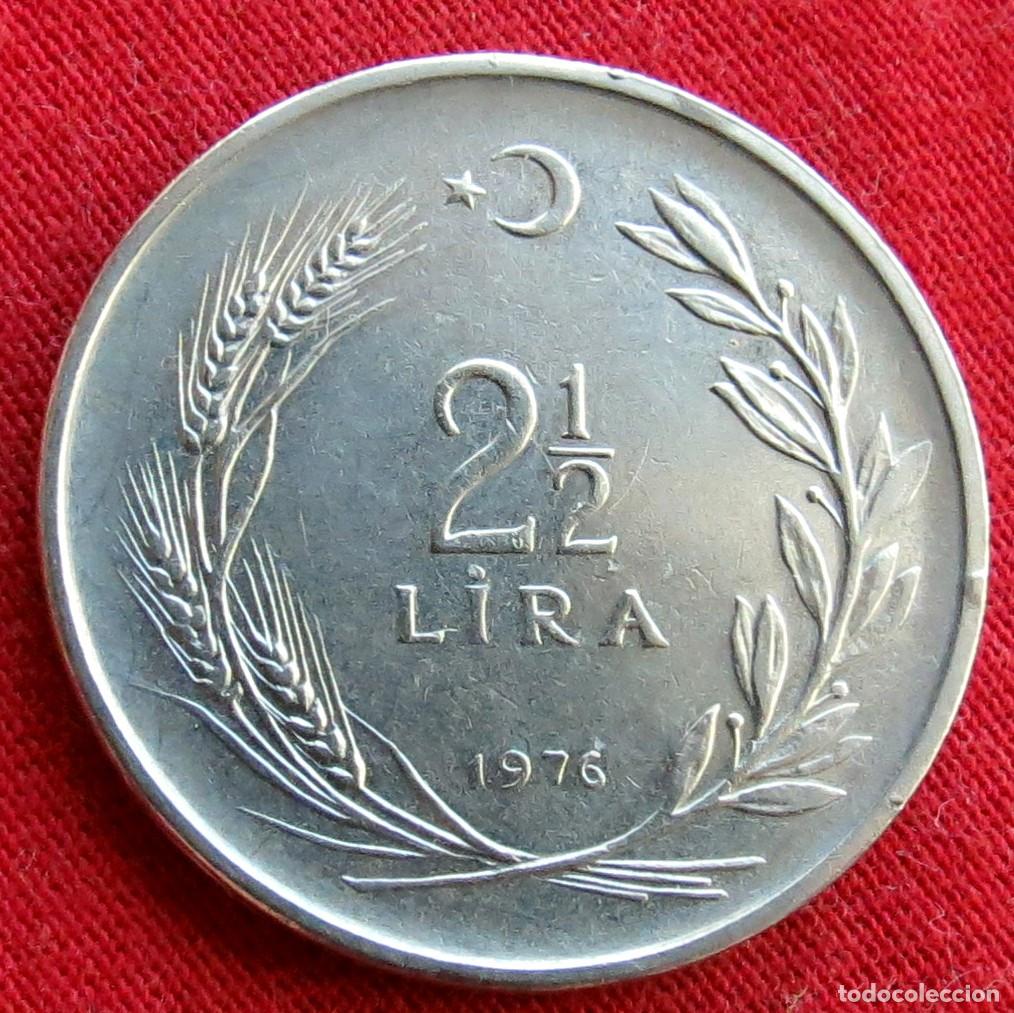 Monedas antiguas de Asia: TURQU&Iacute;A 2.1/2 lira 1976