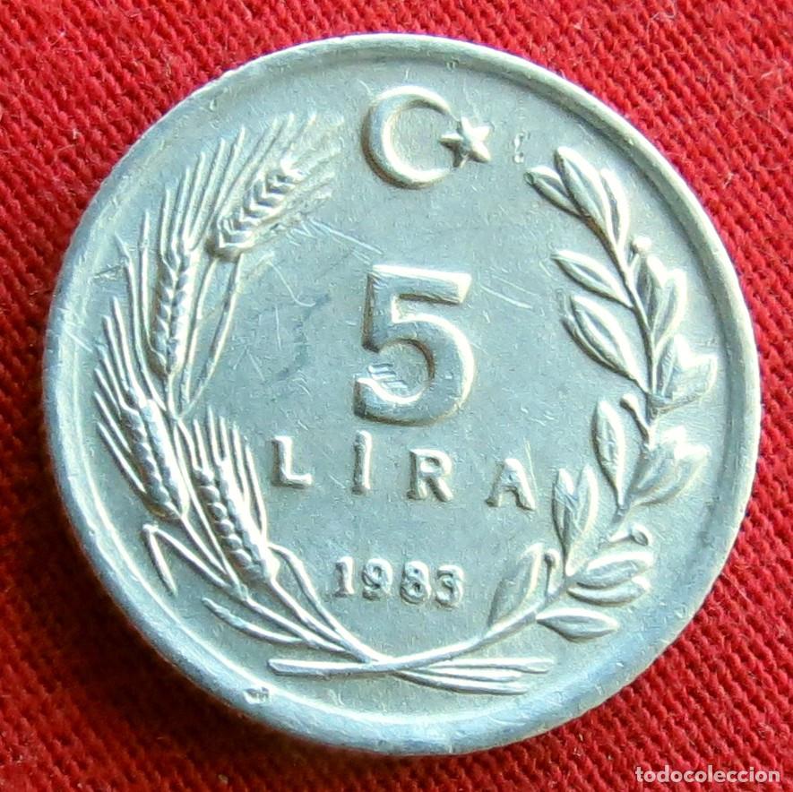 Monedas antiguas de Asia: TURQU&Iacute;A 5 lira 1983 ,