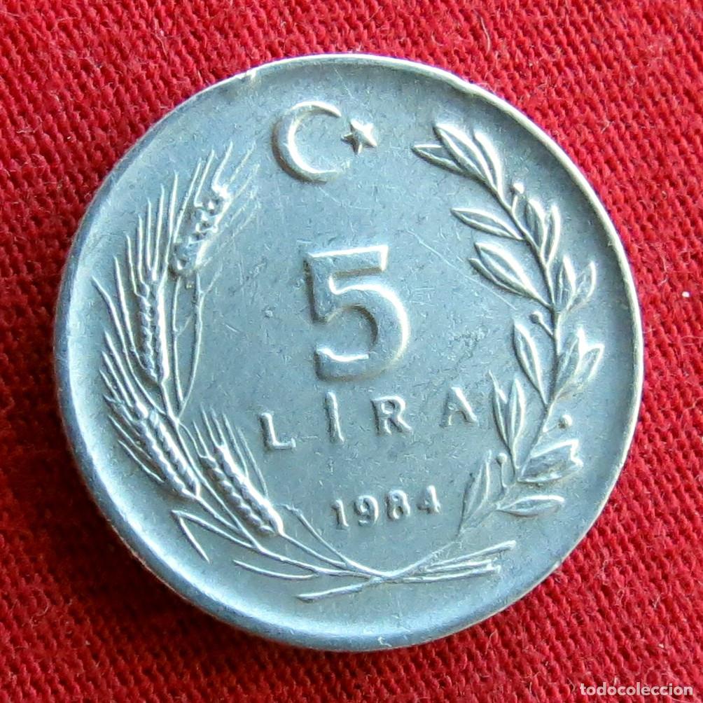 Monedas antiguas de Asia: TURQU&Iacute;A 5 lira 1984 ,