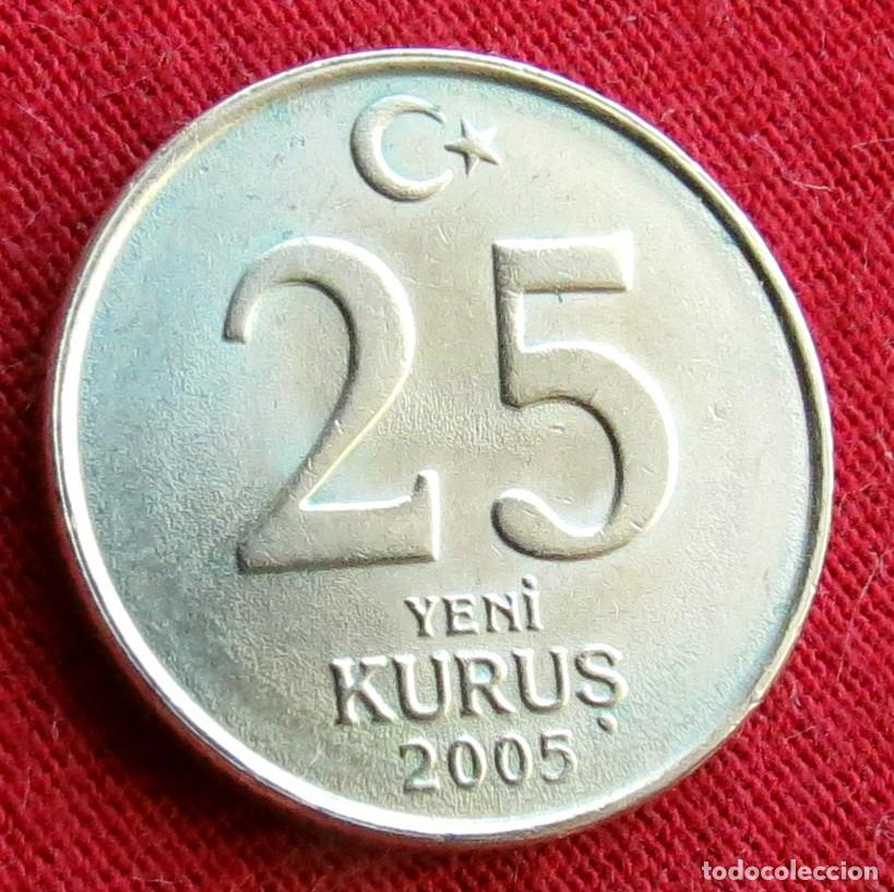 Monedas antiguas de Asia: TURQU&Iacute;A 25 kurus 2005