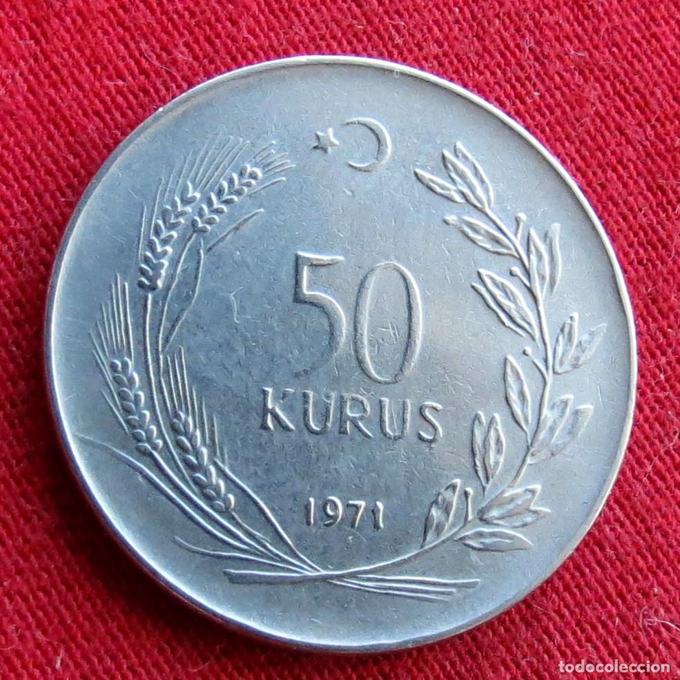 Monedas antiguas de Asia: TURQU&Iacute;A 50 kurus 1971 - Foto 1