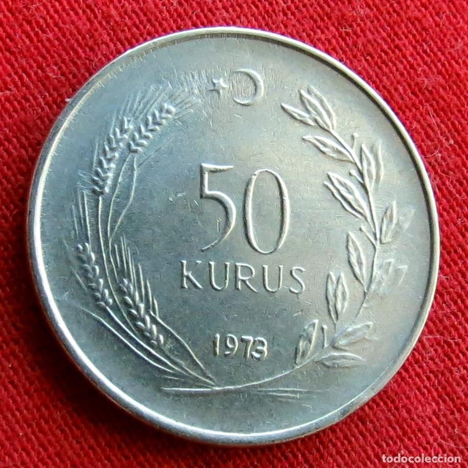 Monedas antiguas de Asia: TURQU&Iacute;A 50 kurus 1973