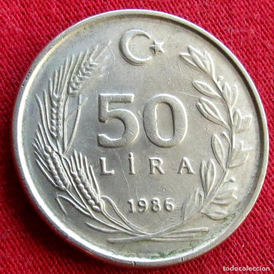 Monedas antiguas de Asia: TURQU&Iacute;A 50 lira 1986
