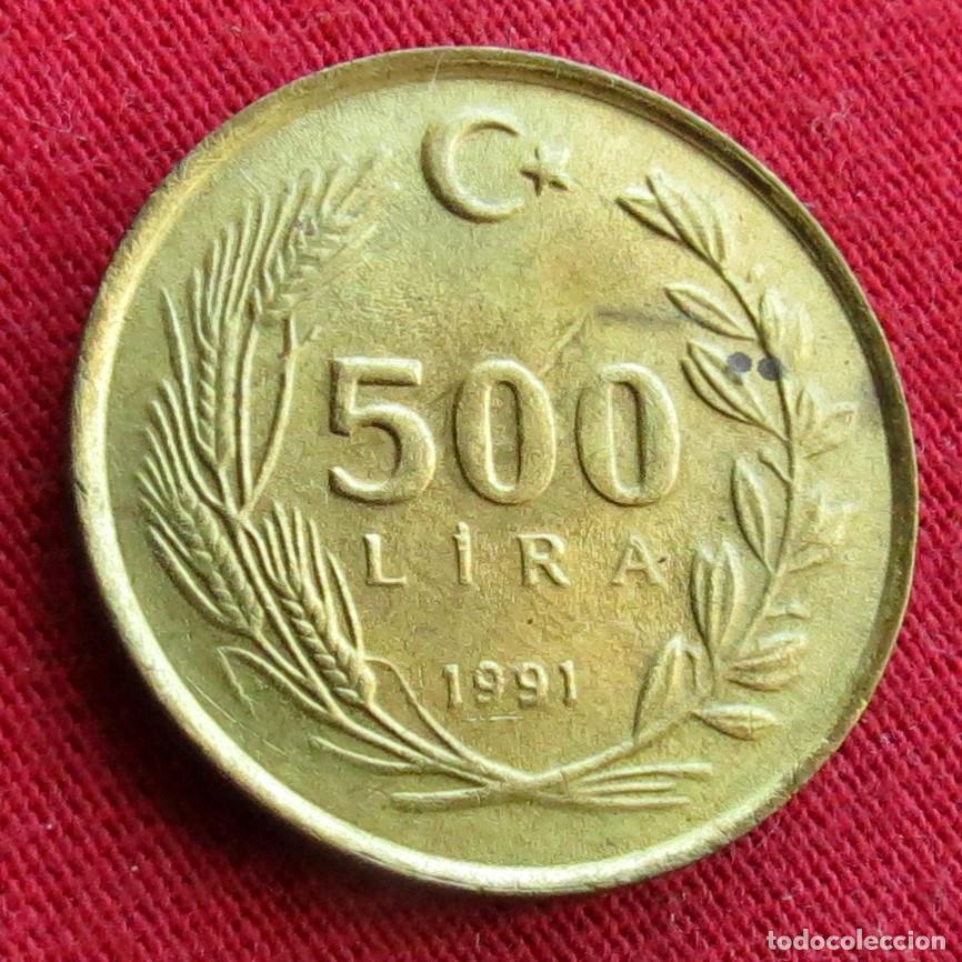 Monedas antiguas de Asia: TURQU&Iacute;A 500 lira 1991