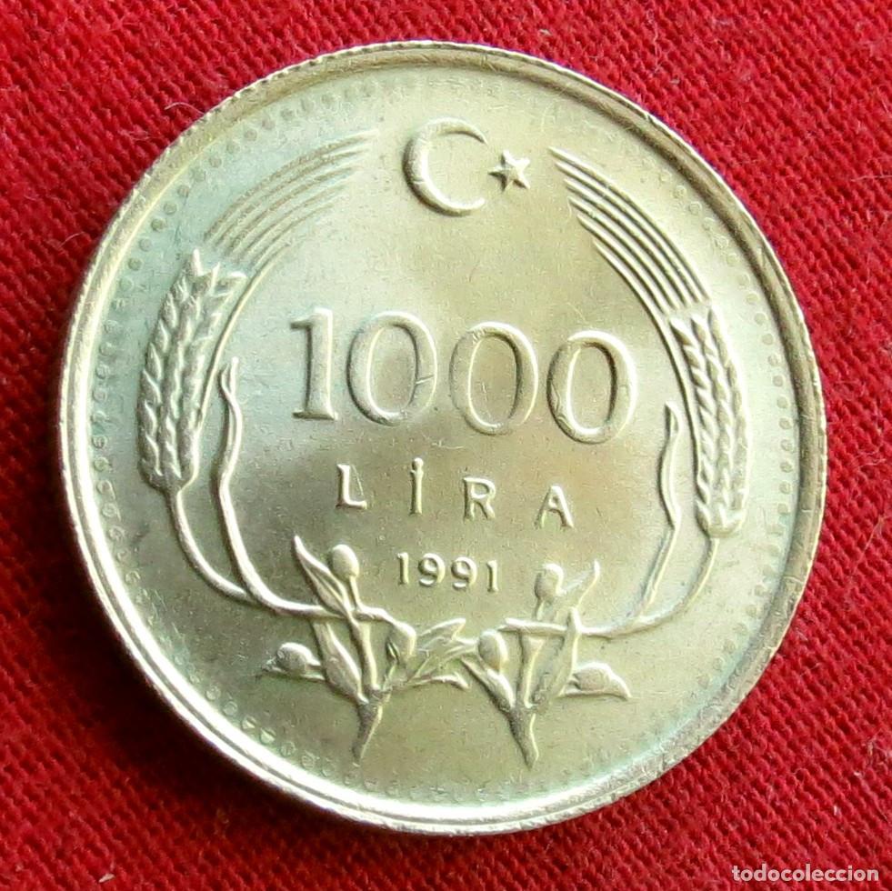 Monedas antiguas de Asia: TURQU&Iacute;A 1000 lira 1991