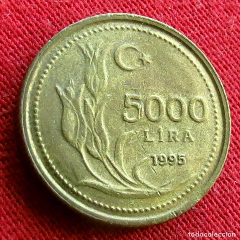 Monedas antiguas de Asia: TURQU&Iacute;A 5000 lira 1995