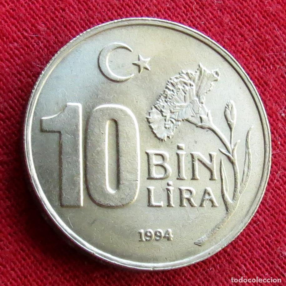 Monedas antiguas de Asia: TURQU&Iacute;A 10000 lira 10 bin 1994