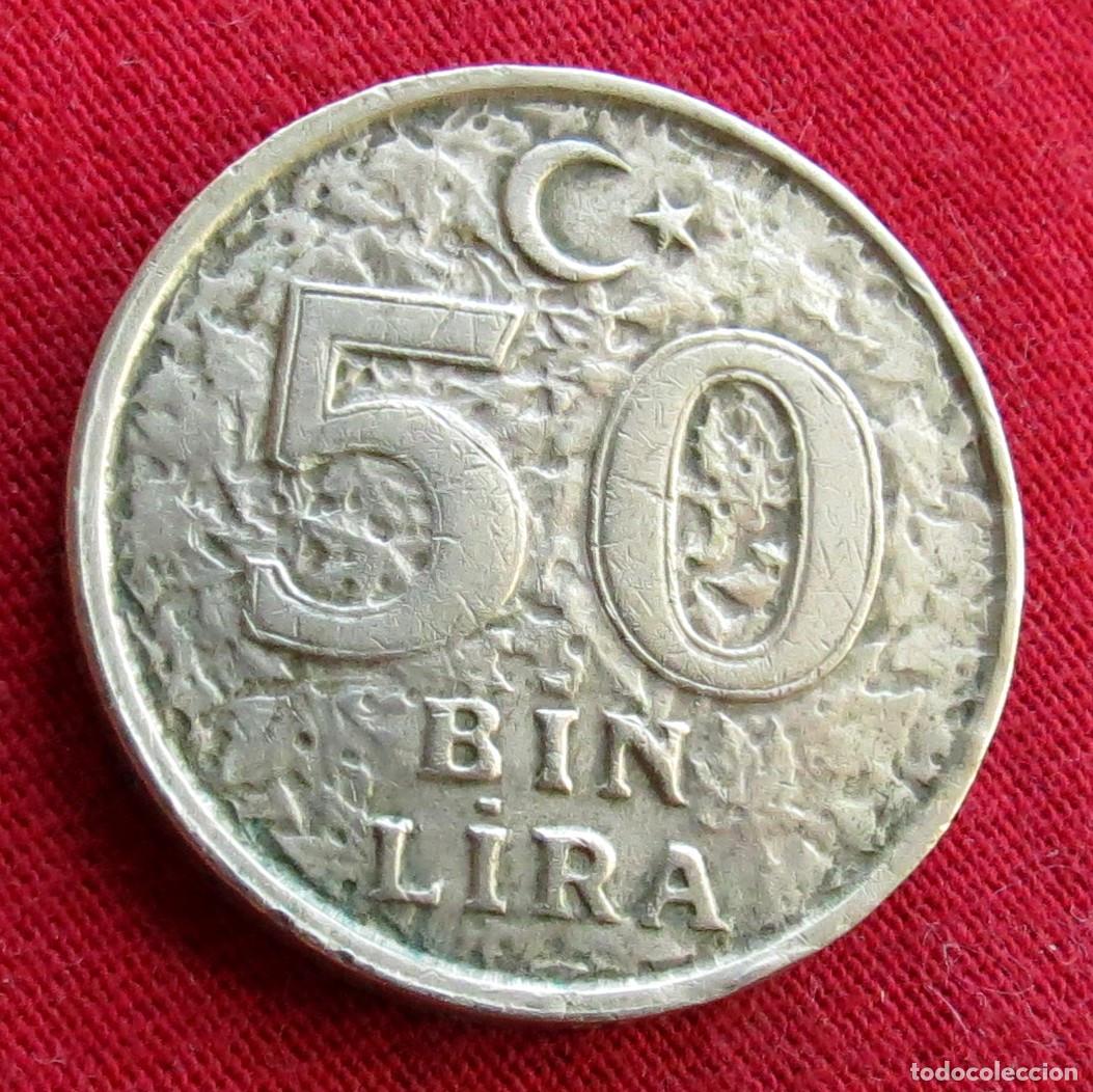 Monedas antiguas de Asia: TURQU&Iacute;A 50000 lira 50 bin 1999