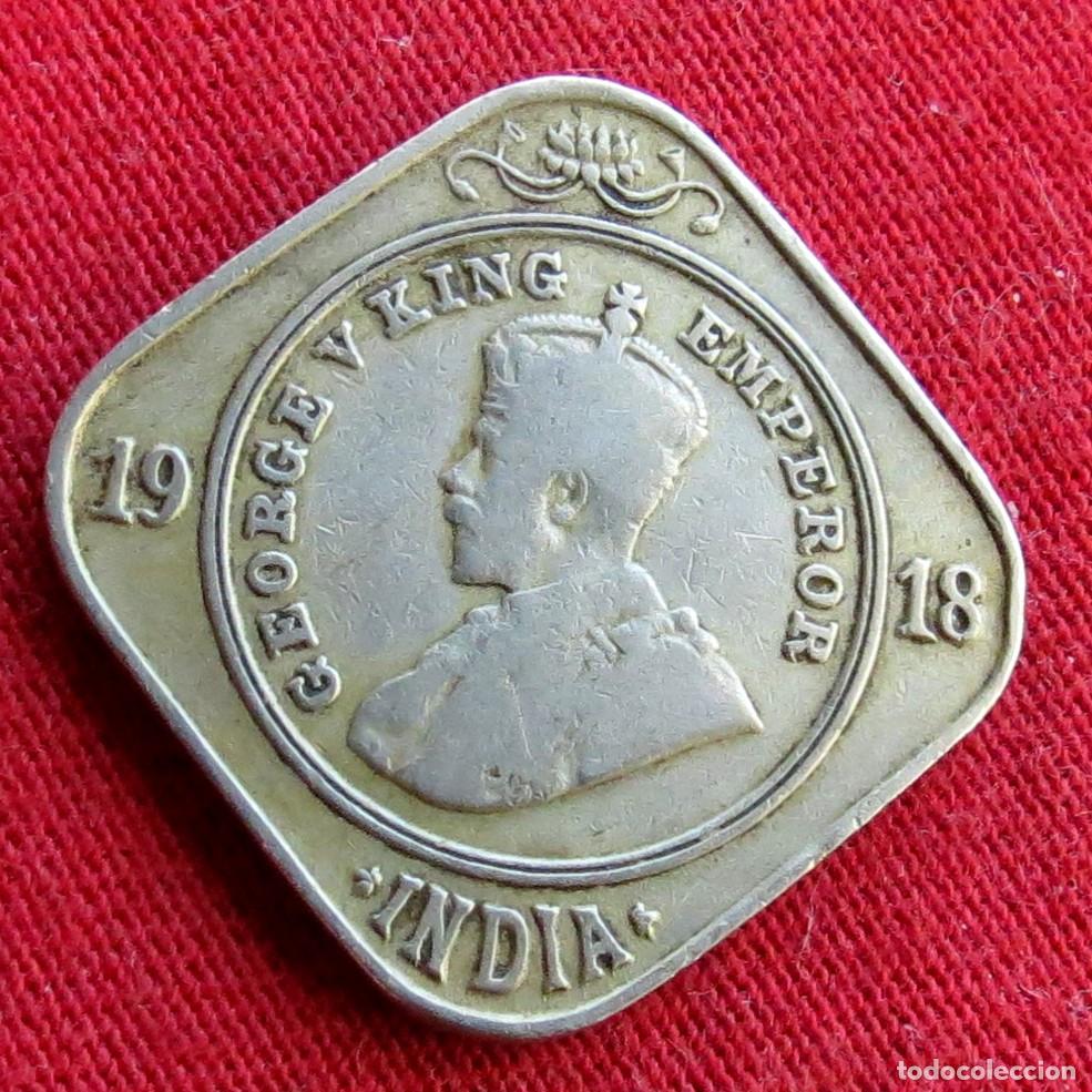 Monedas antiguas de Asia: India 2 annas 1918 ... - Foto 2