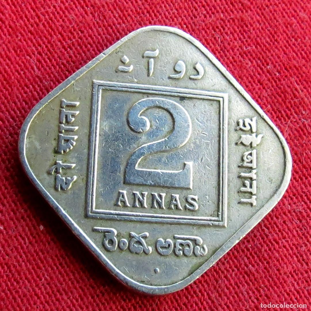Monedas antiguas de Asia: India 2 annas 1924 ... - Foto 1