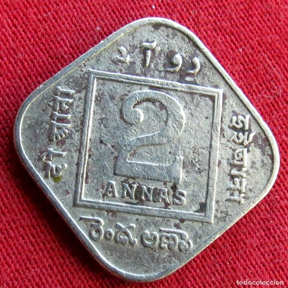 Monedas antiguas de Asia: India 2 annas 1927 ...