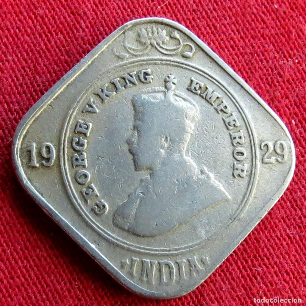 Monedas antiguas de Asia: India 2 annas 1929 ... - Foto 2