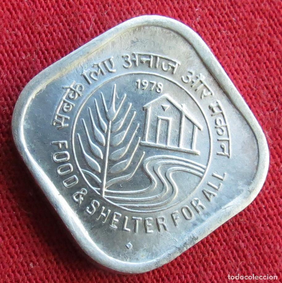 Monedas antiguas de Asia: India 5 paise 1978 FAO f.a.o
