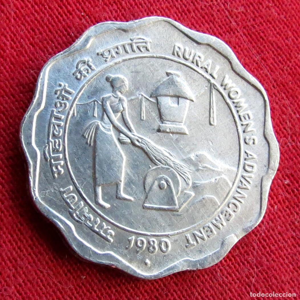 Monedas antiguas de Asia: India 10 paise 1980 FAO f.a.o