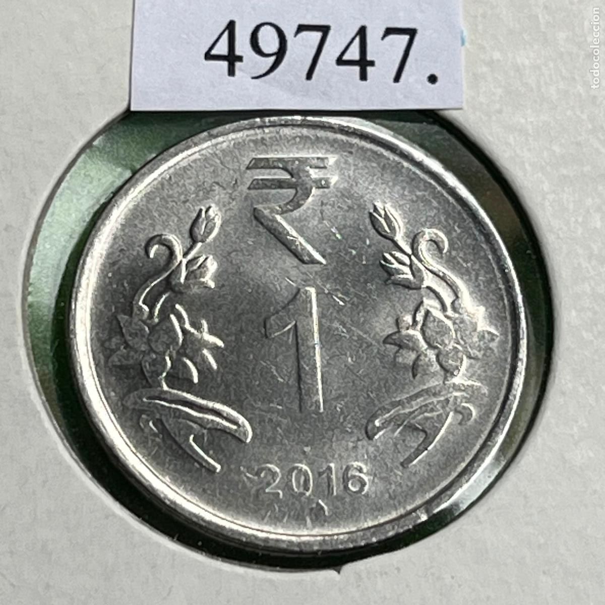 Monedas antiguas de Asia: India 1 rupia 2016 Hyderabad