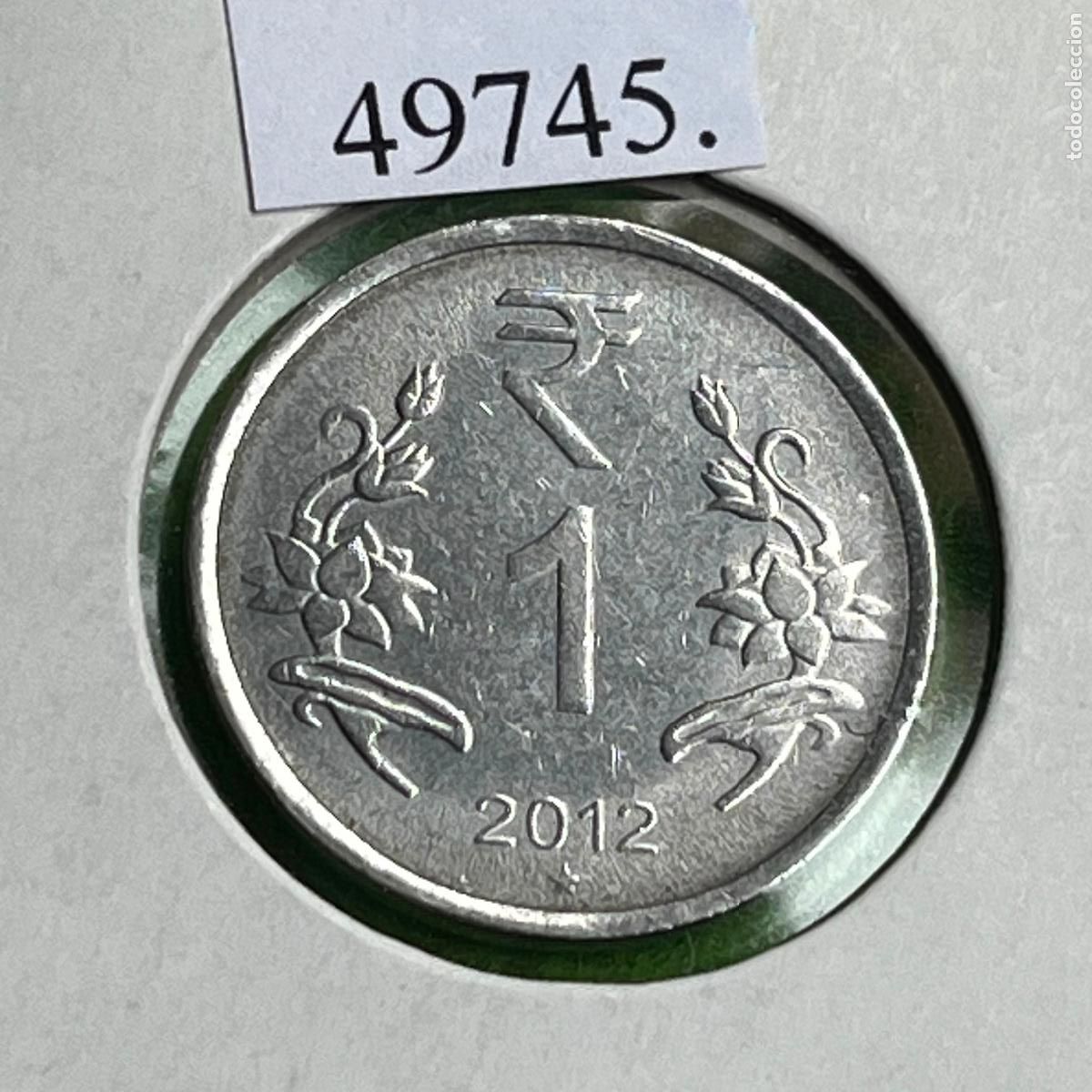 Monedas antiguas de Asia: India 1 rupia 2012 Hyderabad
