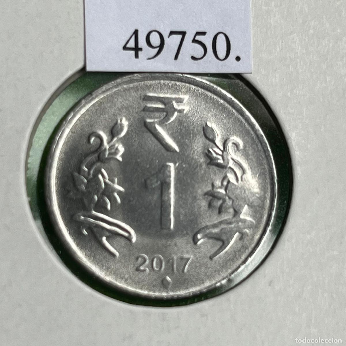 Monedas antiguas de Asia: India 1 rupia 2017 Hyderabad