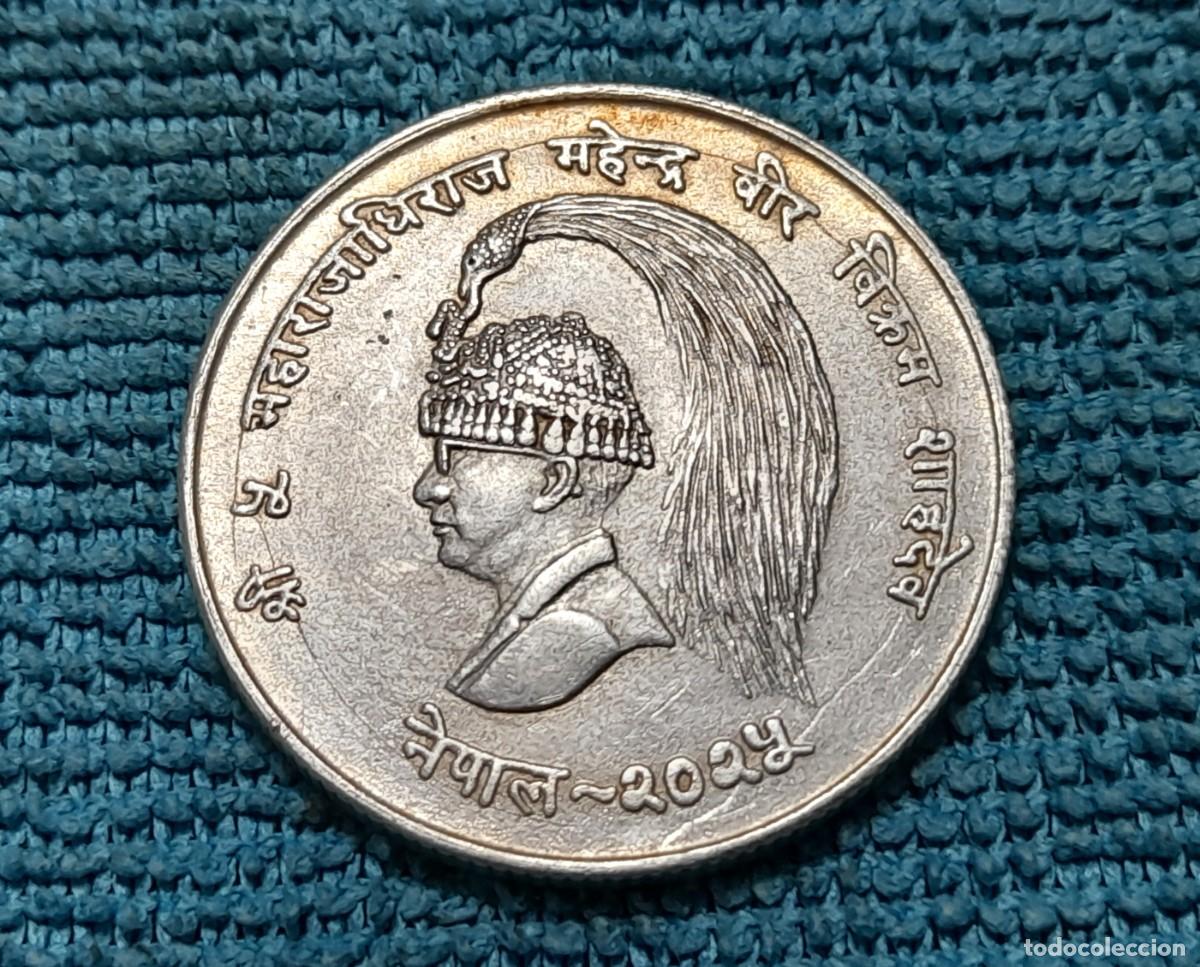 Monedas antiguas de Asia: Nepal, 10 Rupias 1968