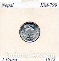 Monedas antiguas de Asia: NEPAL 1972, 1 PAISA, KM-799, SC; 1,95 &euro; 1