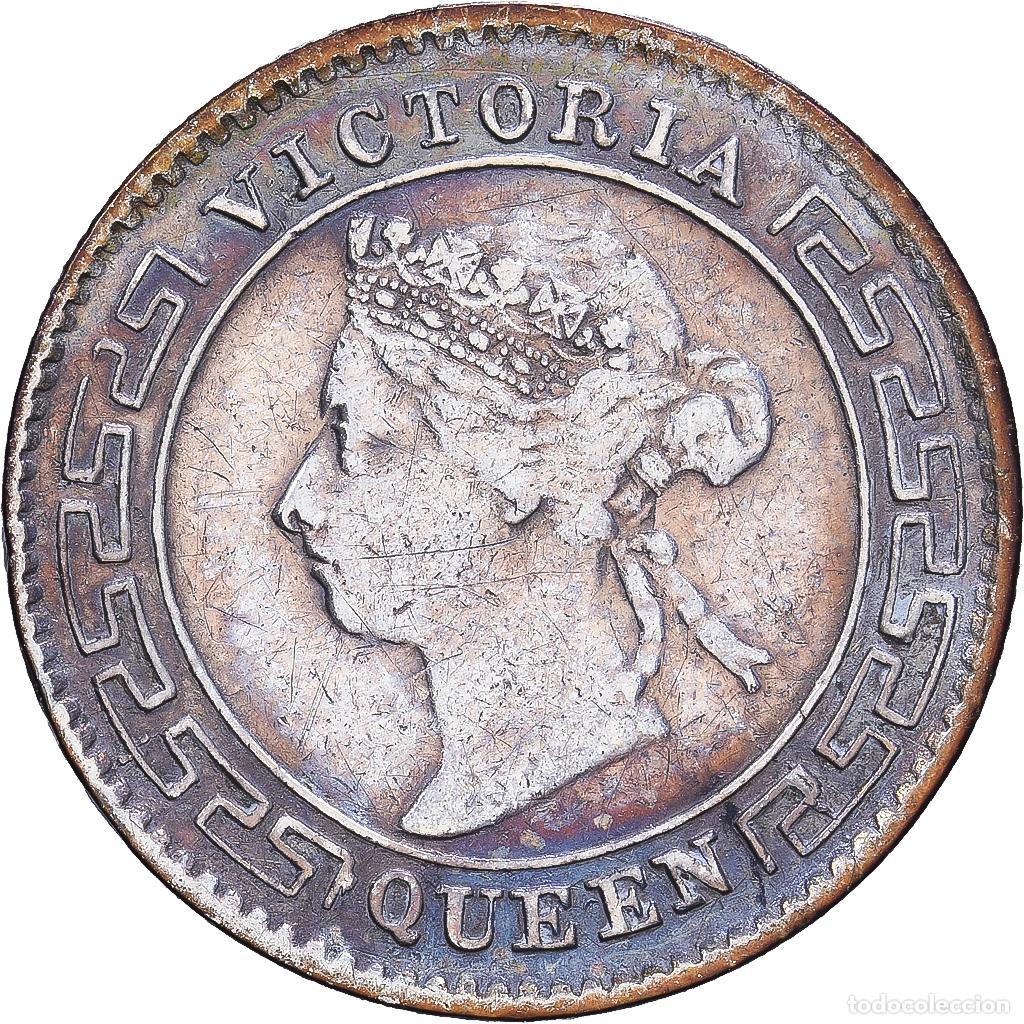 Monedas antiguas de Asia: [#1547622] Sri Lanka, Victoria, 10 Cents, 1893, London, Plata, BC+, KM:94