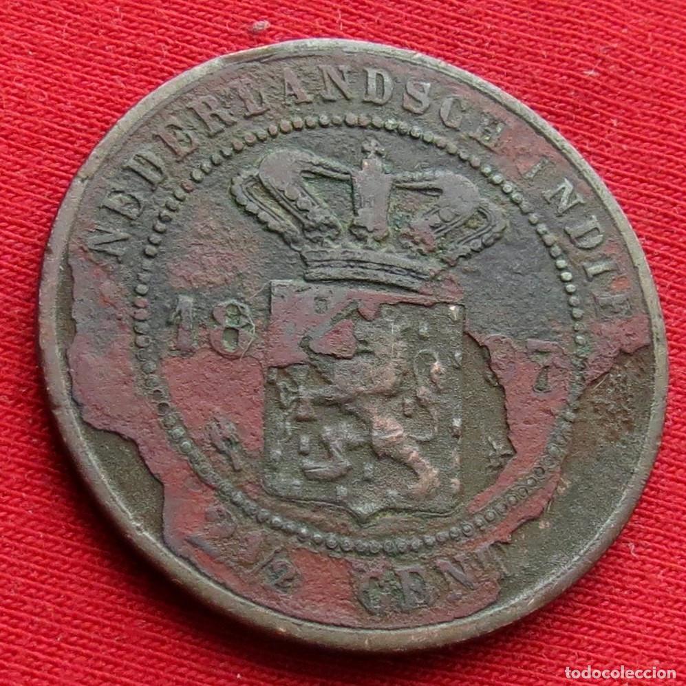 Monedas antiguas de Asia: Indias Holandesas Orientales Neerlandesas 2, 1/2 cents 1897 #1